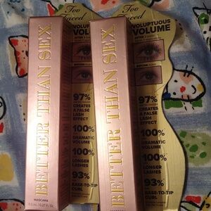 Too Faced better than sex mascara.